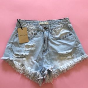 Light blue shorts